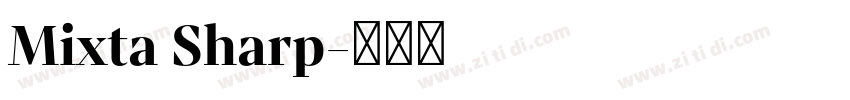 Mixta Sharp字体转换